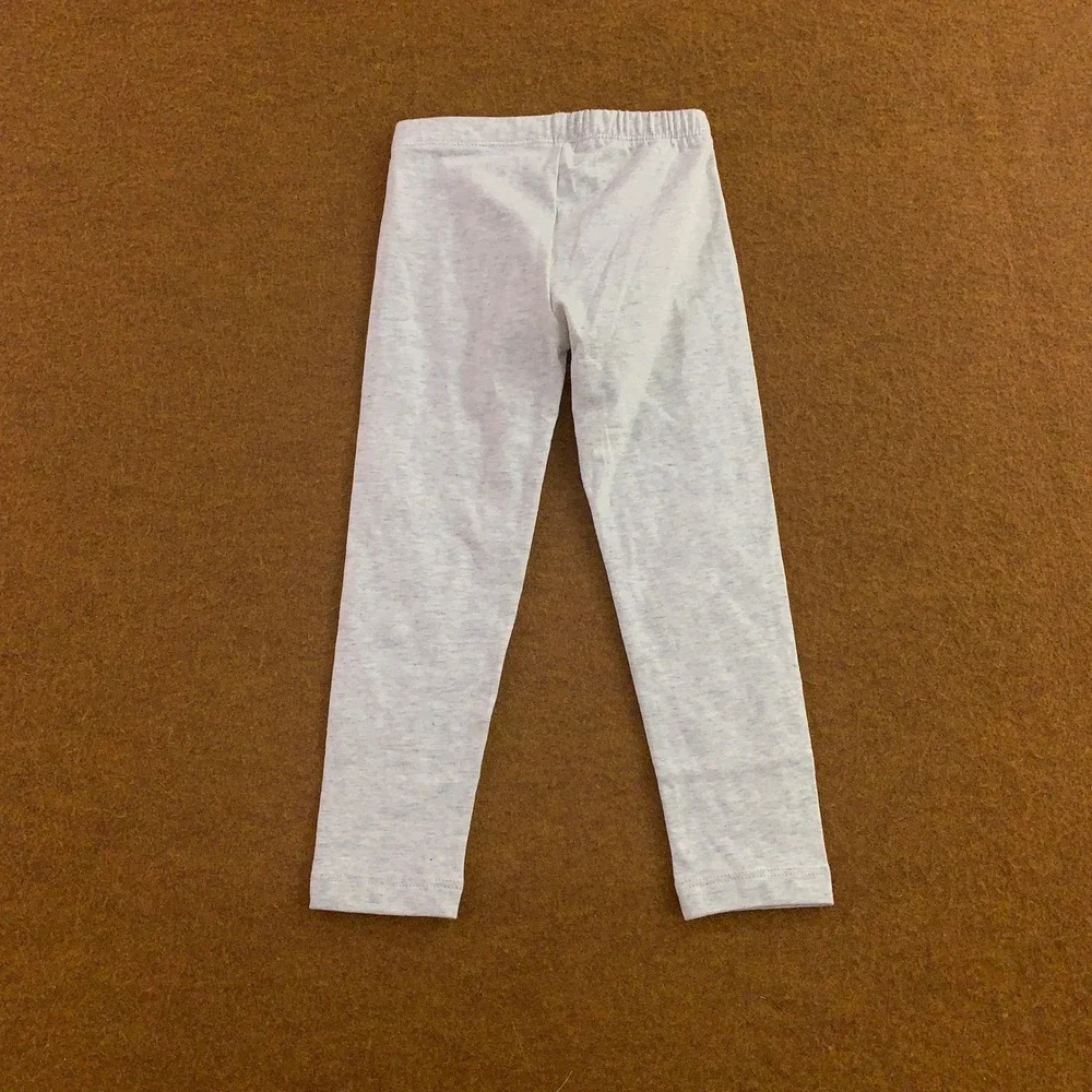 Old Navy Kids Headquarters Toddler 3T Gray Floral Cotton Stretch Legging 2pk New